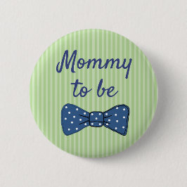 Blue Mama zu Bow Krawatte Baby Showbutton Button