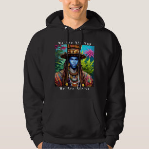 Blue Man mit Majestic Dreadlocks Fleece Hoodie