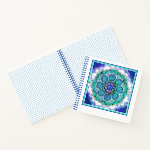 Blue Mandala Art Notizbuch