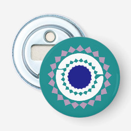 Blue Mandala Bottle Opener Magnet Flaschenöffner