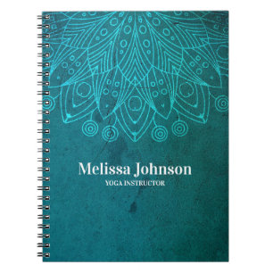 Blue Mandala Custom Notizblock