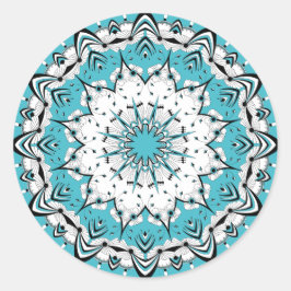 Blue Mandala (Design 3) Stickers