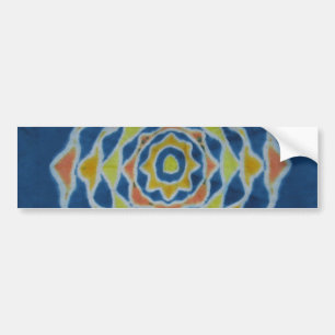 Blue Mandala Gefärbte Krawatte Sticker Autoaufkleber