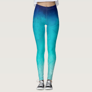 Blue Mandala Leggings