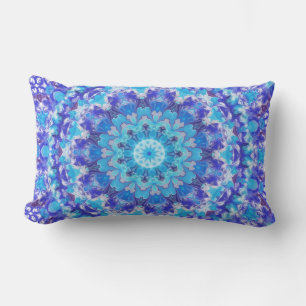 Blue Mandala Lumbar Pillow Lendenkissen