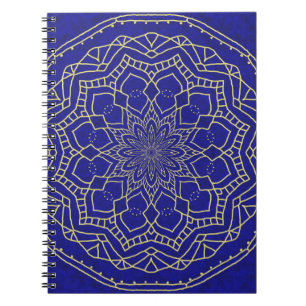 Blue Mandala Notizblock