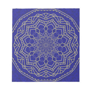 Blue Mandala Notizblock