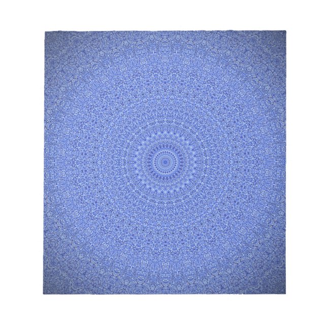 Blue Mandala Notizblock (Vorderseite)