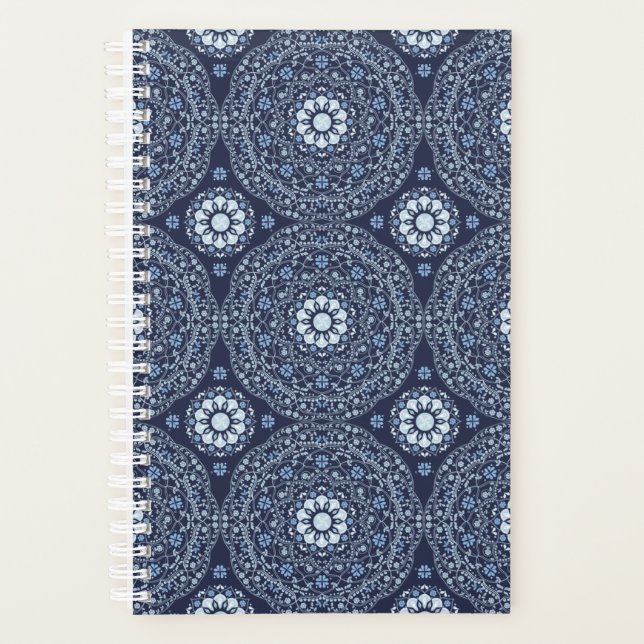Blue Mandala Planner Planer (Vorderseite)