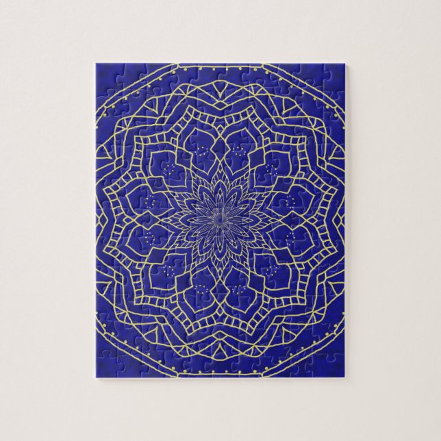 Blue Mandala Puzzle (Vertikal)