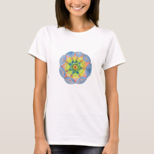 Blue mandala , Watercolor mandala Art T-Shirt