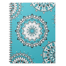 Blue Mandalases 3 SpiralNotebook Notizblock