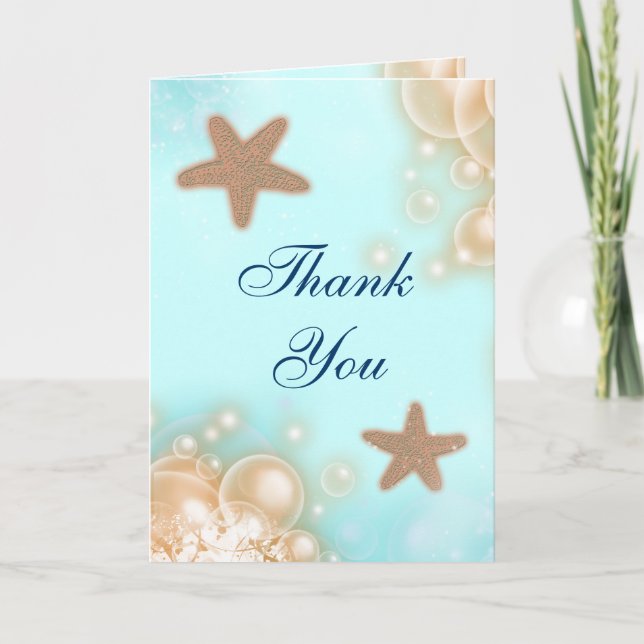 Blue Mandarine Hochzeit DANKE (Vorderseite)