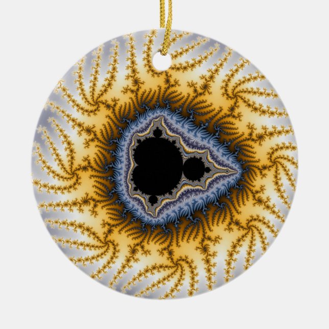 Blue Mandel Christmas Ornament (Vorne)