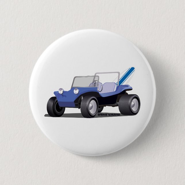 Blue Manx Button (Vorderseite)