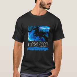 Blue Marble Abstract Acrylic Street Graphic T-Shirt