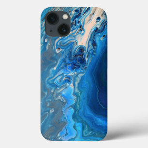 Blue Marble Agate Texture Fluid Art Case-Mate iPhone Hülle