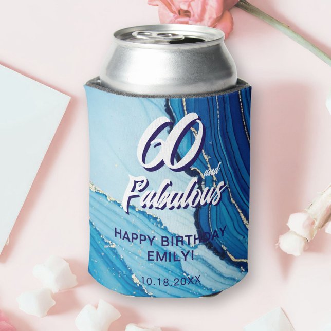 Blue Marble Glitzer Geburtstagsparty Dosenkühler (Von Creator hochgeladen)