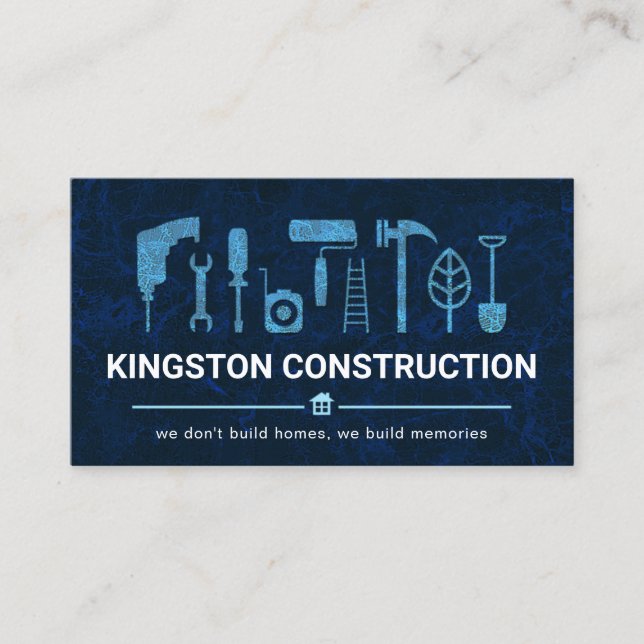 Blue Marble Handyman Tools Visitenkarte (Vorderseite)