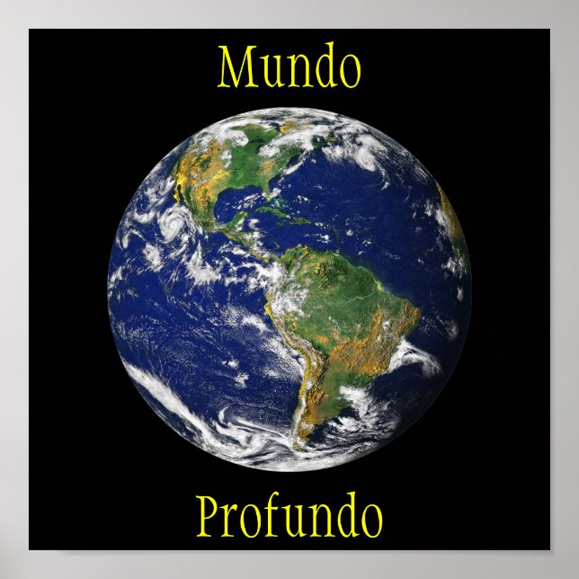 Blue Marble_Mundo Profundo Poster (Vorne)