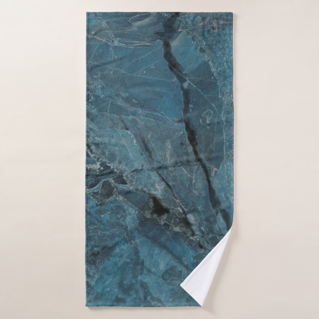 blue marble texture background, Italian marbel wit Badehandtuch (Badehandtuch)
