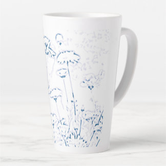 Blue Marigold Latte Tasse