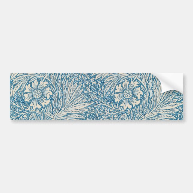 Blue Marigolds (von William Morris) Autoaufkleber (Vorne)