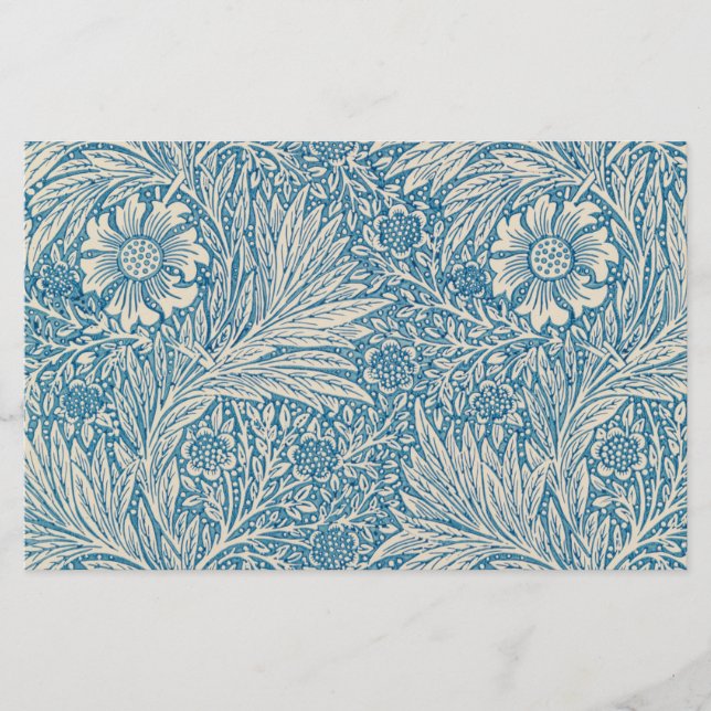 Blue Marigolds (von William Morris) Briefpapier (Vorderseite)