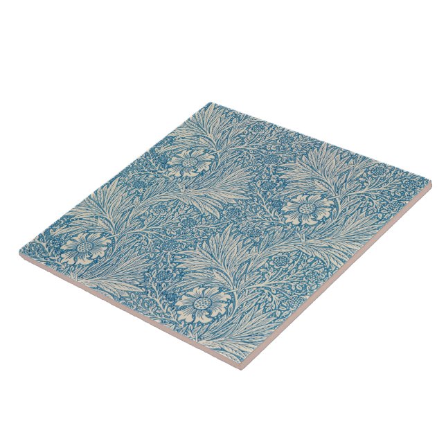 Blue Marigolds (von William Morris) Fliese (Seite)