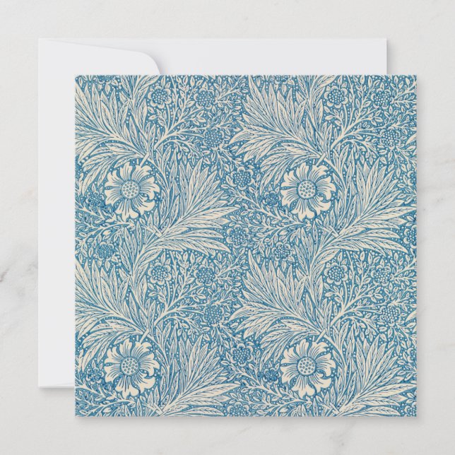 Blue Marigolds (von William Morris) Karte (Vorderseite)
