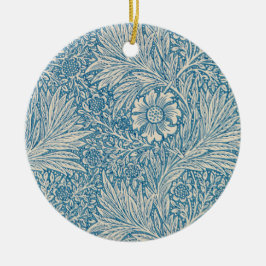 Blue Marigolds (von William Morris) Keramik Ornament