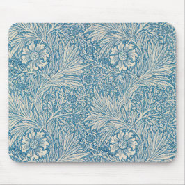 Blue Marigolds (von William Morris) Mousepad