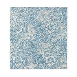 Blue Marigolds (von William Morris) Notizblock