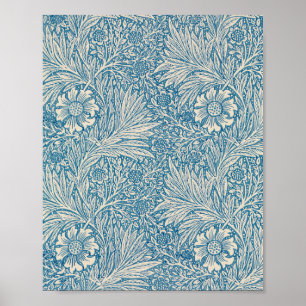 Blue Marigolds (von William Morris) Poster
