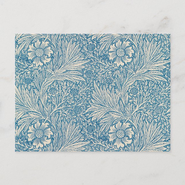 Blue Marigolds (von William Morris) Postkarte (Vorderseite)