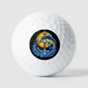 Blue Marlin, Anchor, Waves und Sun Golfball