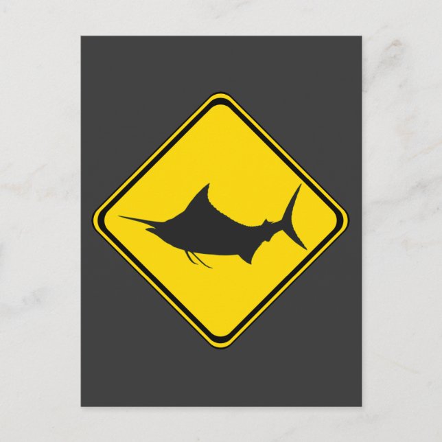 Blue Marlin Crossing! Postkarte (Vorderseite)