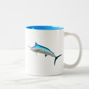 Blue Marlin Game Fish Zweifarbige Tasse