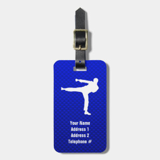 Blue Martial Arts Gepäckanhänger