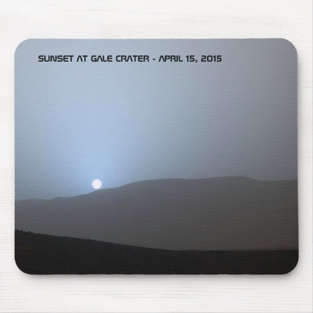 Blue Martian Sunset Mousepad (Vorne)