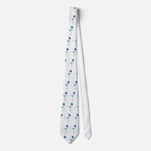 Blue Martini Neujahr Necktie Krawatte