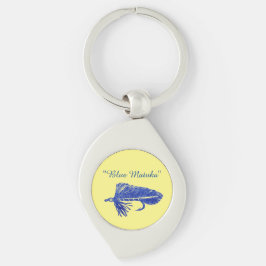 Blue Matuka Streamer, Fliegenbinden, Fliegenfische Schlüsselanhänger