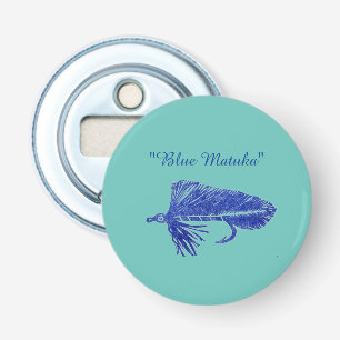 Blue Matuka Streamer, Fliegenfischen, Fliegenbinde Flaschenöffner