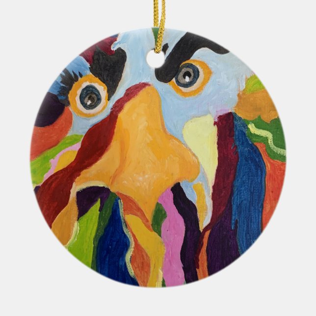 Blue Maurice, Angry Rooster Ornament (Vorne)