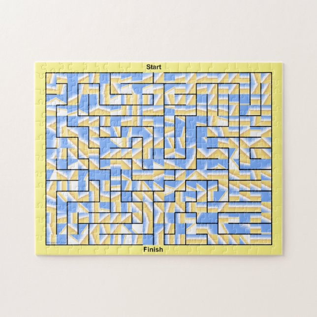 Blue Maze Puzzle (Horizontal)