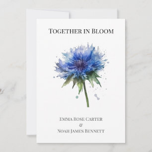 Blue Meadow Magic: Aquarell Kornblumen Kunst Einladung