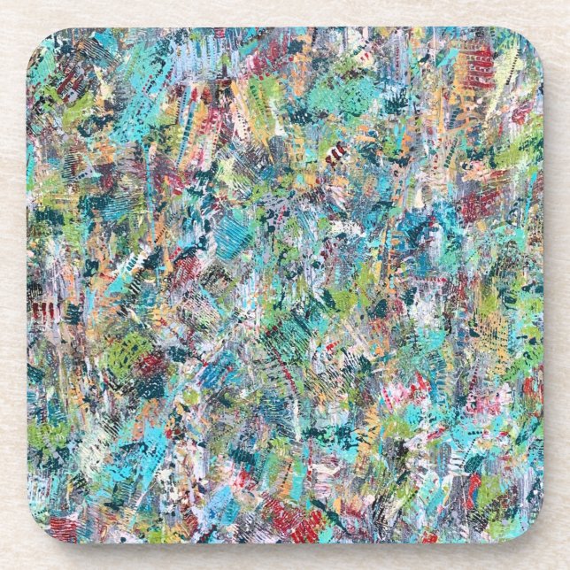 Blue Meadow Set von 6 Untersetzer (Vorderseite)