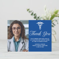 Blue Medical School Abschluss Foto Custom