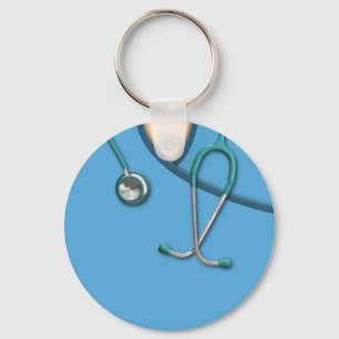 Blue Medical Scrubs Schlüsselanhänger