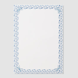 Blue Mediteranean Tile Garden Coquette Bow Wedding